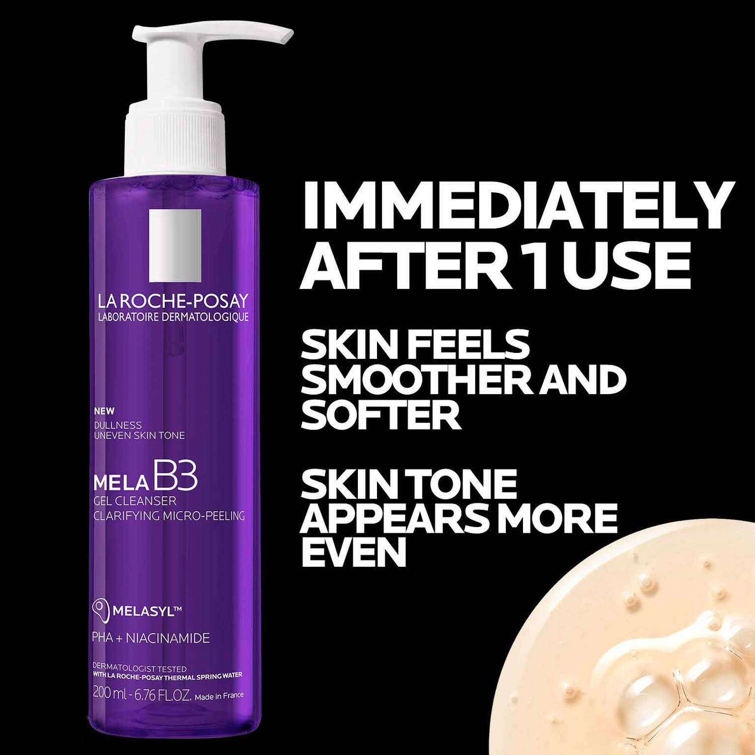 mela-b3-facial-gel-cleanser-with-melasyltm-niacinamide-t1 4_LaRochePosay-Product-MelaB3-MelaB3Cleanser-200ml-03337875890069-Benefits.jpg
