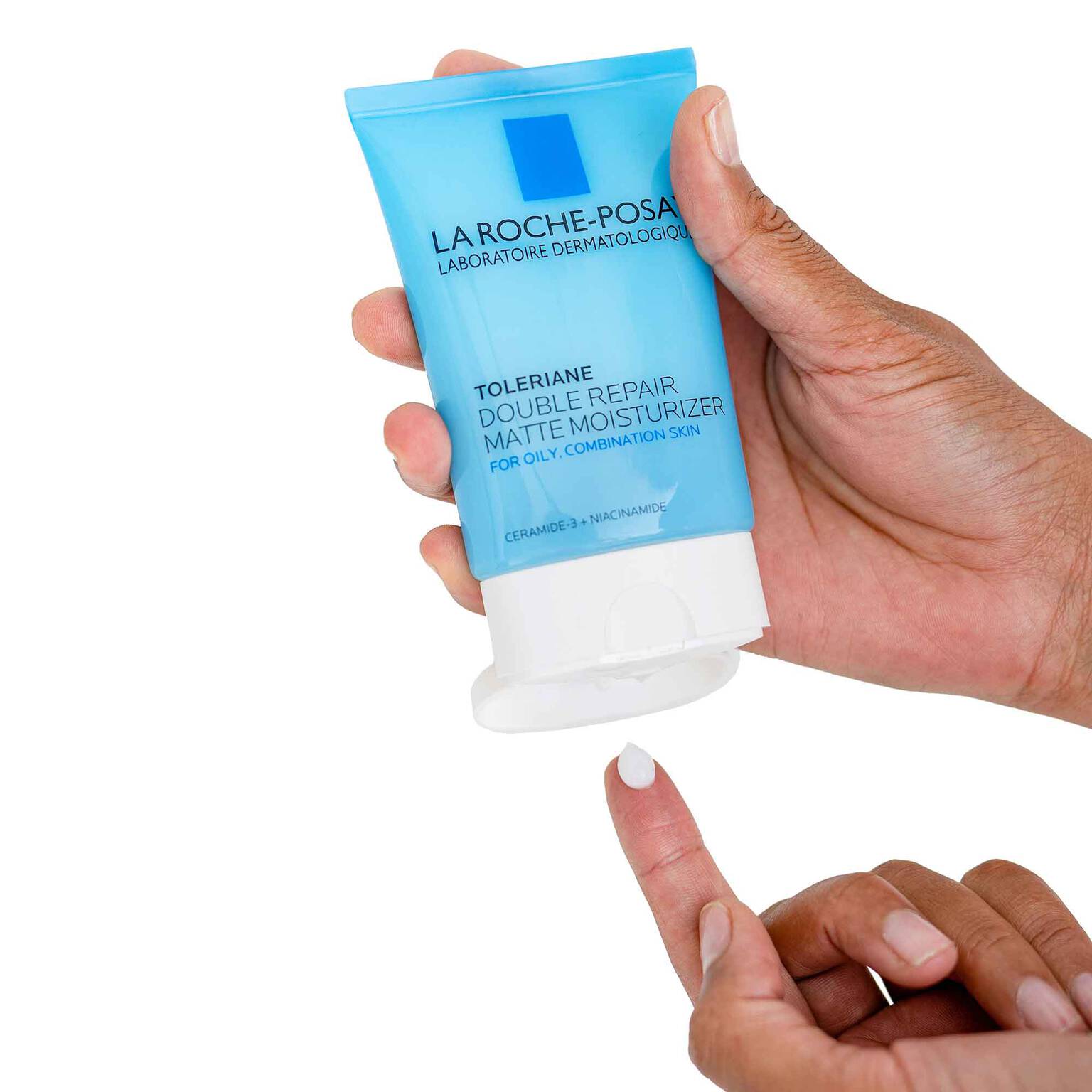 toleriane-double-repair-matte-face-moisturizer-for-oily-skin-i0 la-roche-posay-toleriane-matte-lotion-on-finger.jpg